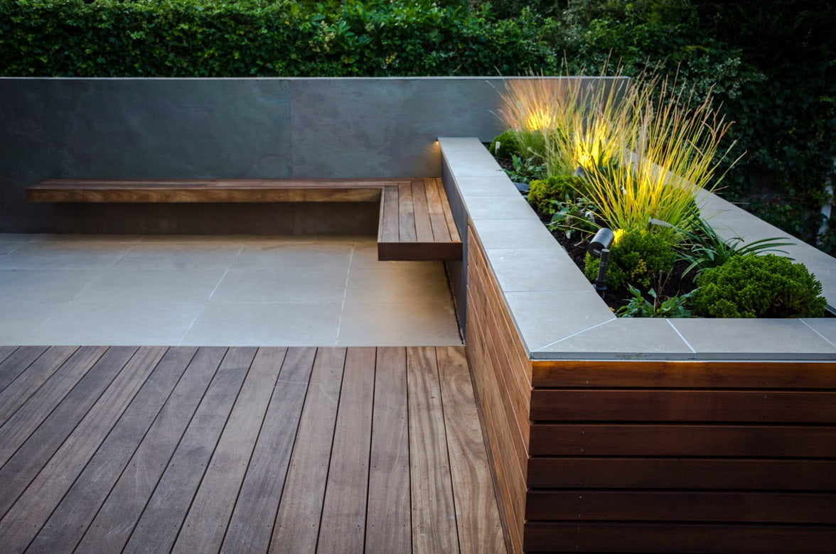 slate veneer external feature wall