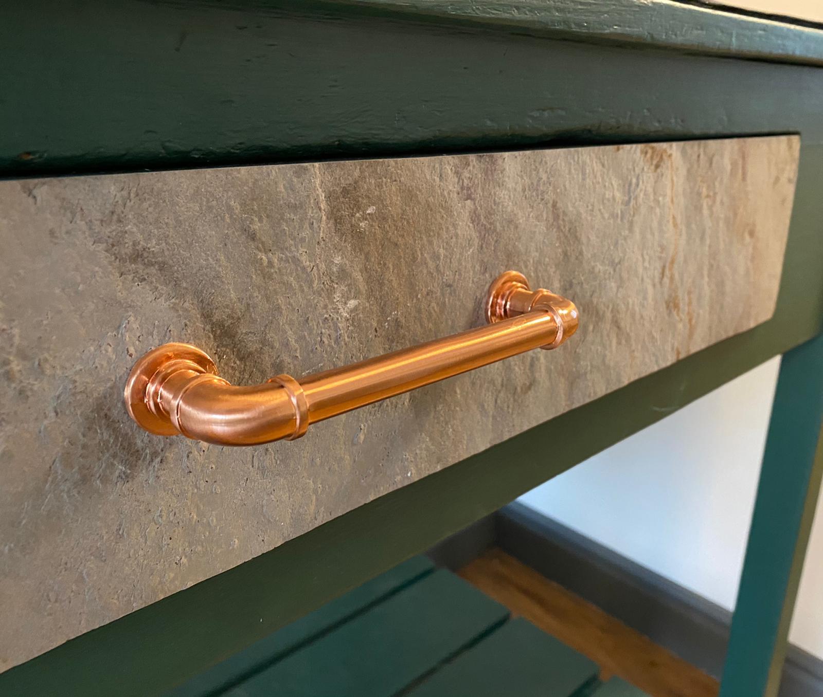 Bianco slate veneer door cladding