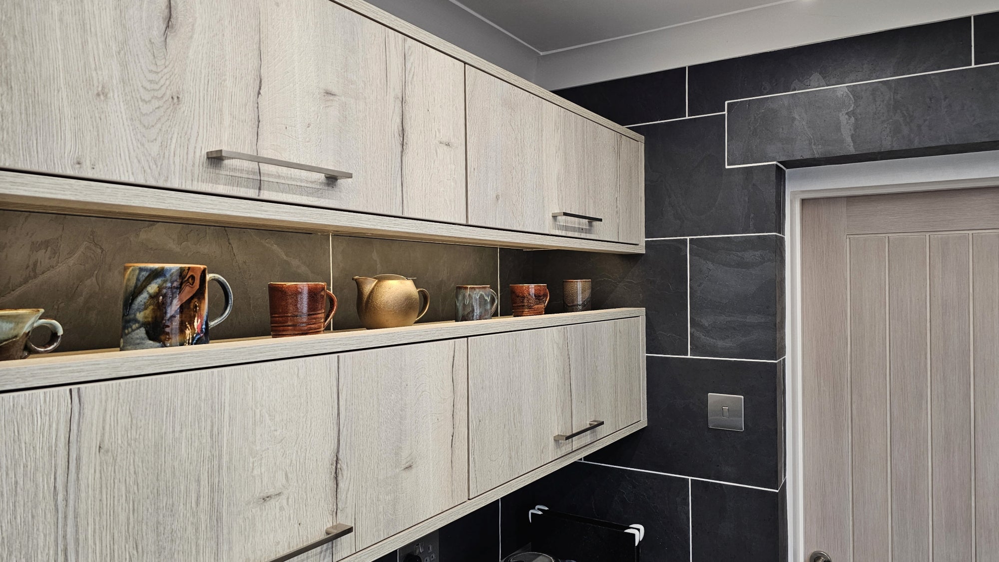 Nero Slate Self Adhesive 60 x 30cm, Pack Of 6 Thin Sheets