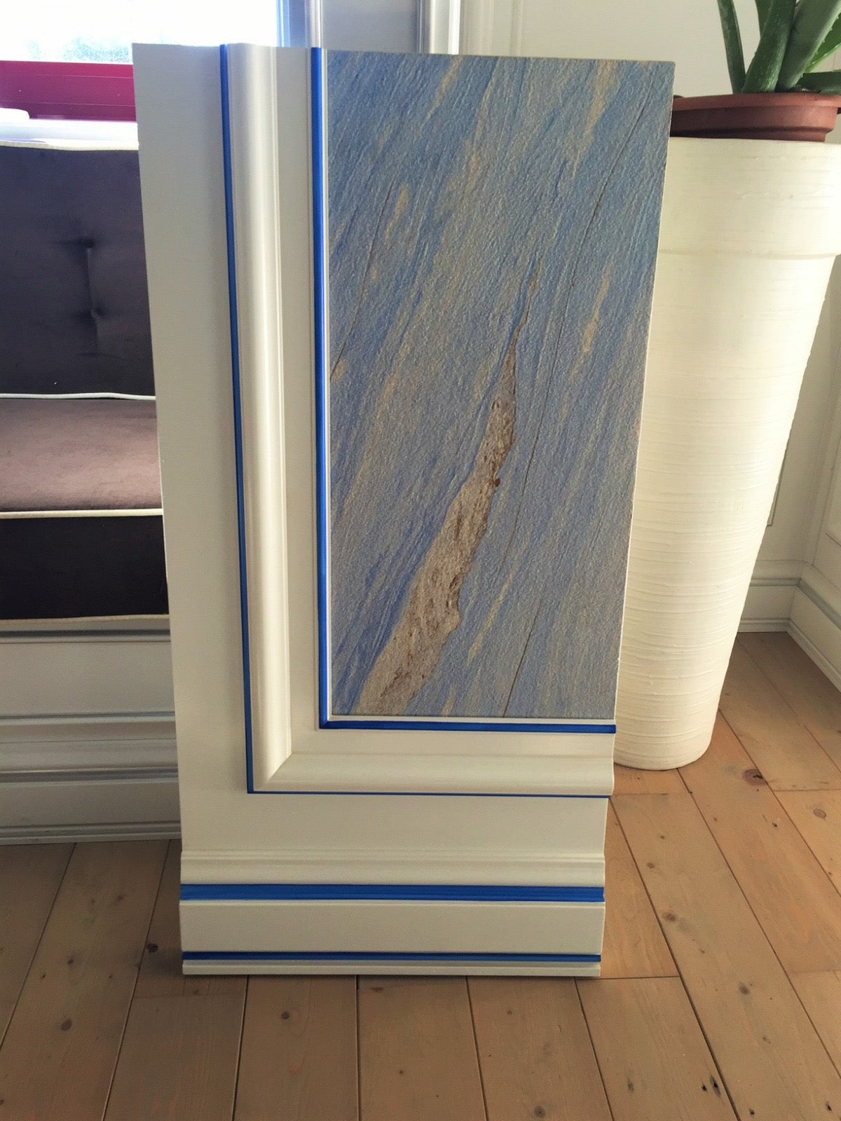 Palisandro Blue Quartz-Sand Veneer