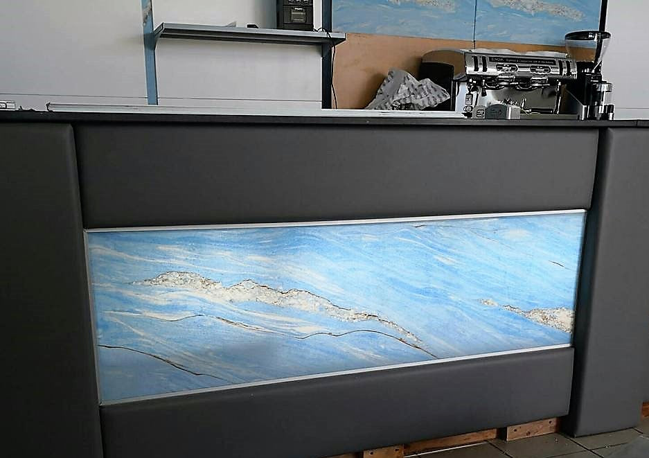 Palisandro Blue Quartz-Sand Veneer