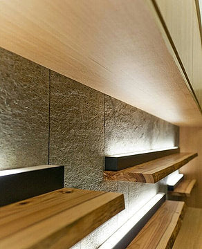 Argento slate veneer feature wall