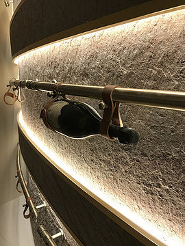 Cobre slate veneer wine rack