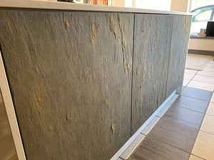 Rubio Color slate veneer kitchen doors