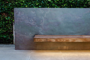Arcobaleno Colore slate veneer external garden feature wall