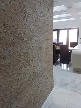 Auro slate veneer feature wall close up