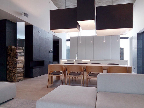 Nero slate veneer feature wall