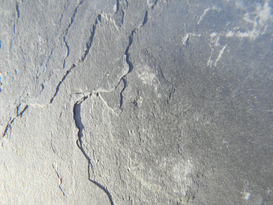 Nero slate veneer close up