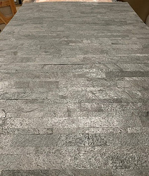 Silver grey slate veneer multi brick pattern sheets 