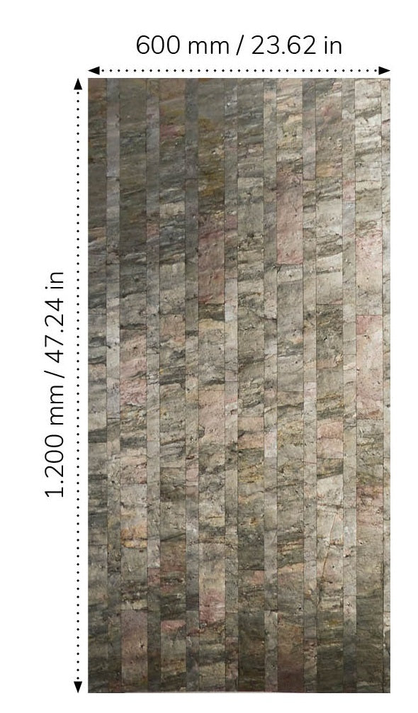 Burning Forest Multi Brick slate veneer brick mosaic pattern slate veneer sheet