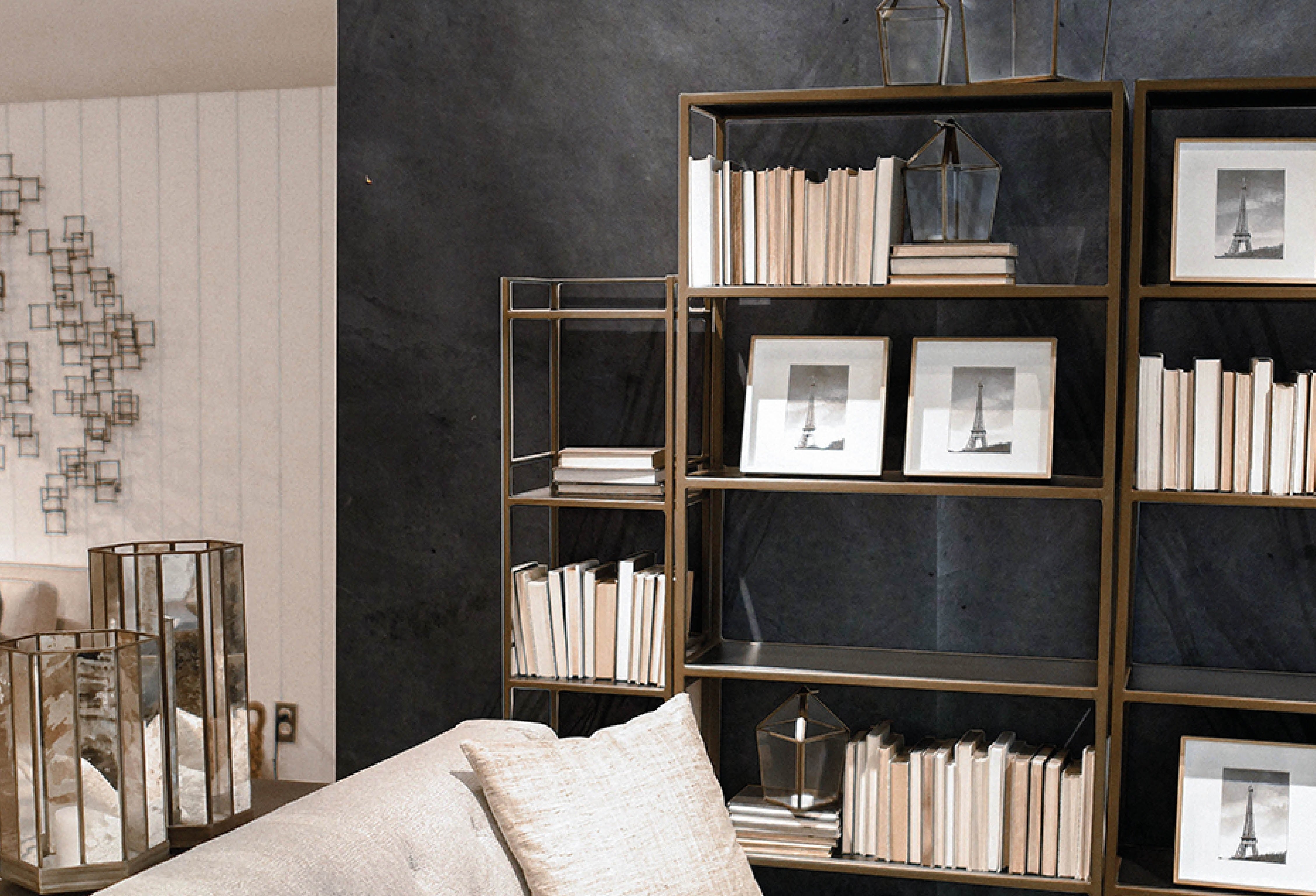 terra black slate veneer feature wall