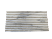 Carrara white marble bambu tile