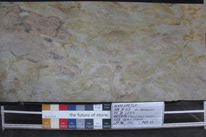 x1 Falling Leaves Translucent 240 x 120cm slate veneer sheet with damage at one end.