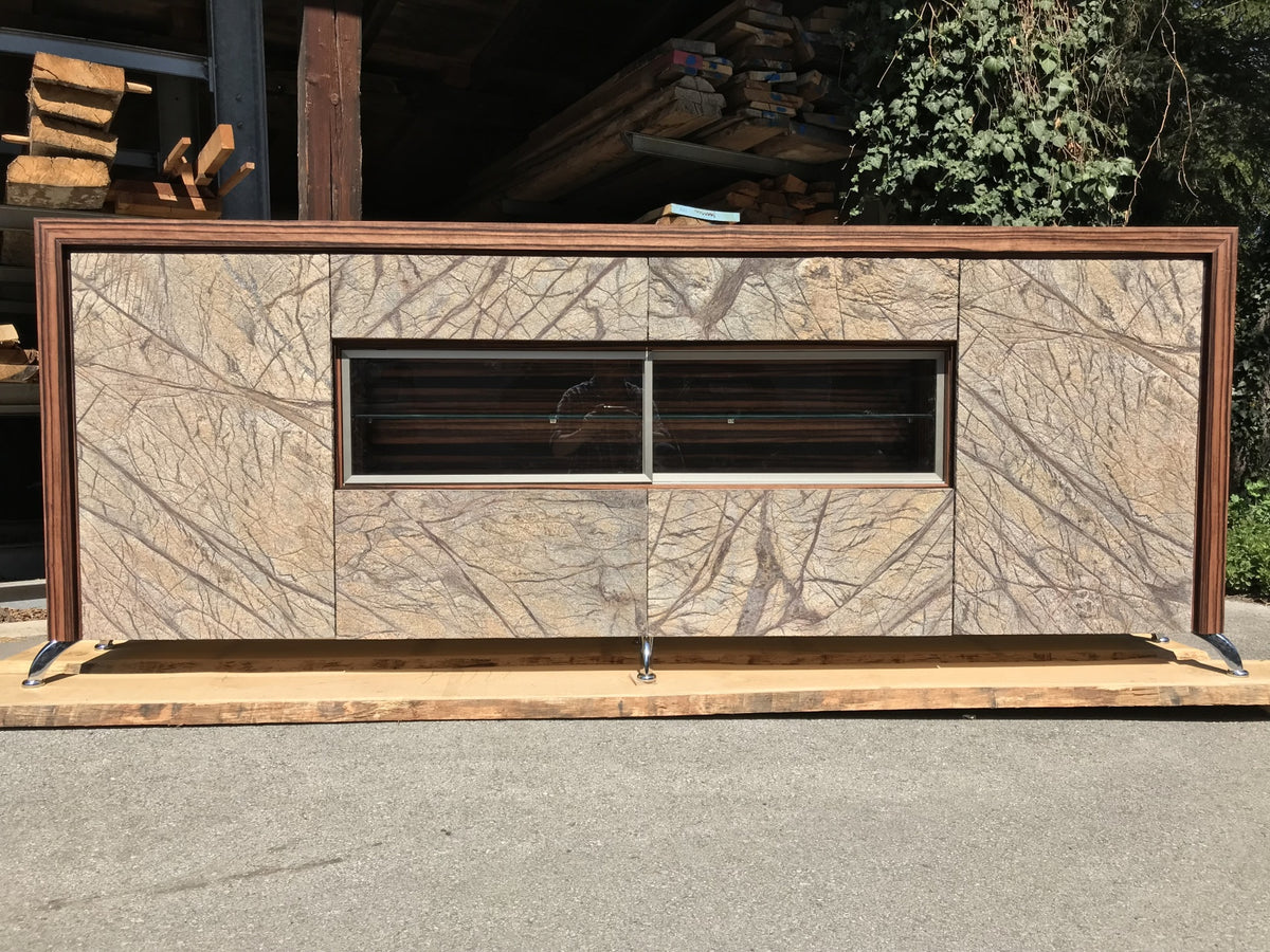Rainforest Brown Marble Veneer Sheet