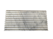 Carrara white marble carding tile