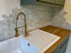 Carrara White Marble Polished Hexagon Mosaic