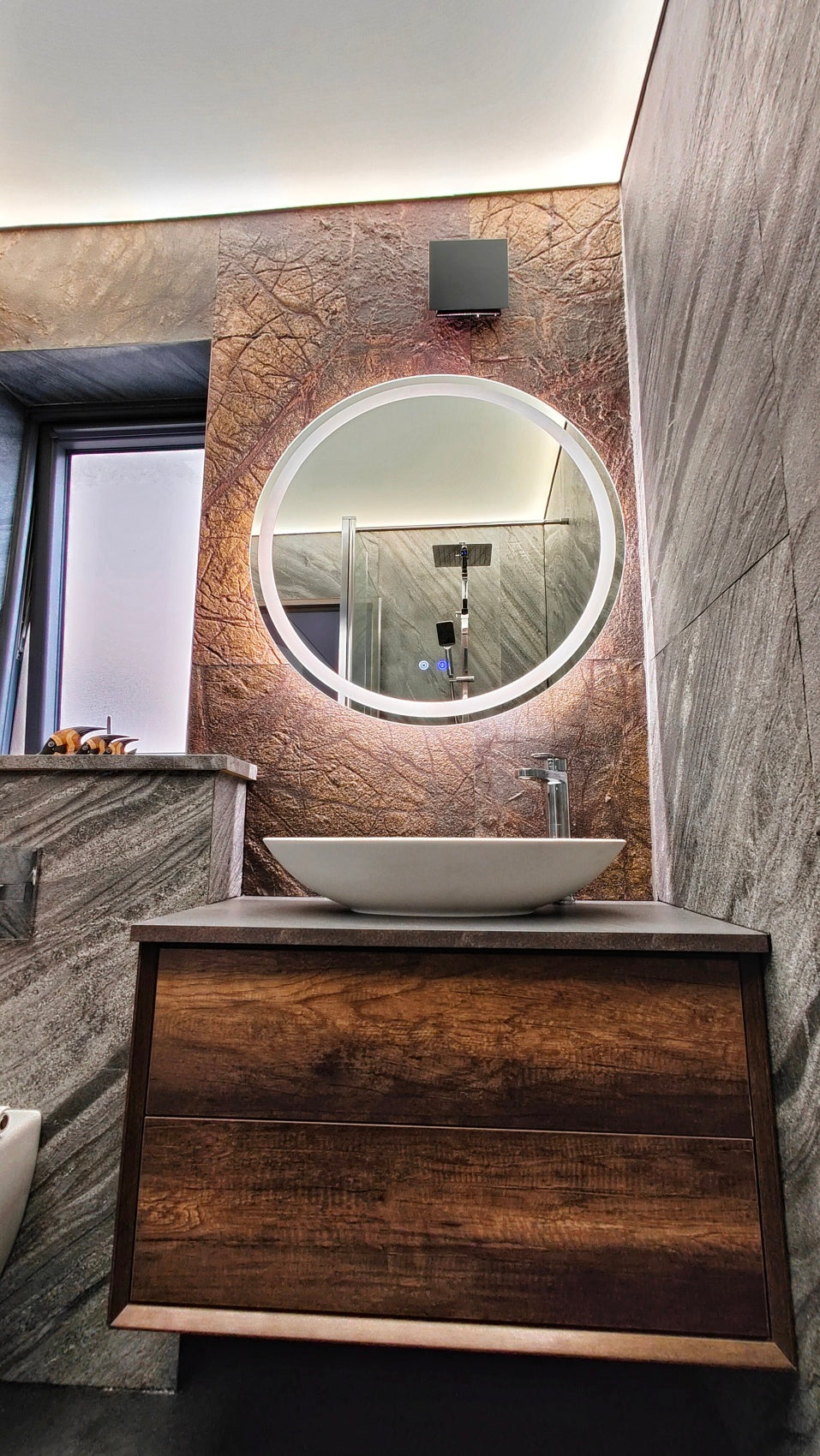 Rainforest Brown Marble Veneer Sheet
