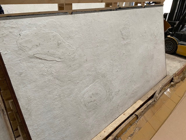 X1 Ice Green 244 x 122cm Limestone Veneer Sheet With 1 Damaged Corner / Edge