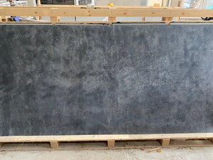 X1 Dark Blue Grey Concrete 244 x 122cm Limestone Veneer Sheet With Damaged Corner / Edges