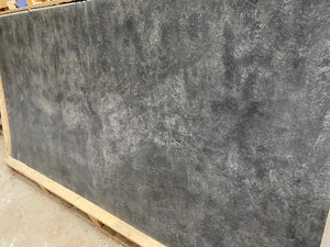 X1 Dark Blue Grey Concrete 244 x 122cm Limestone Veneer Sheet With Damaged Corner / Edges