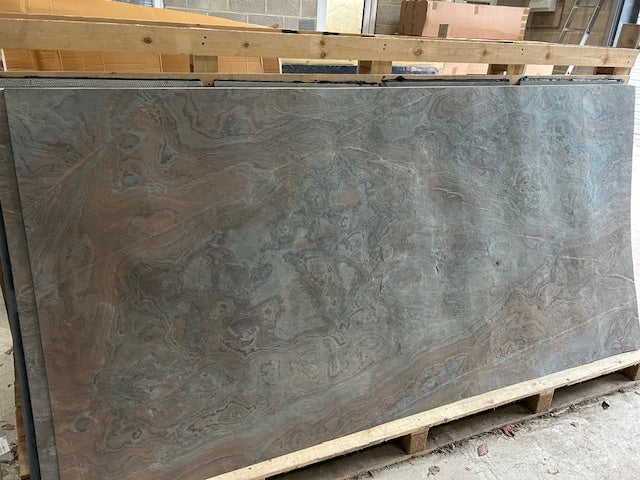 X1 Molto Rosa 244 x 122cm Slate Veneer Sheet (With stain damage)