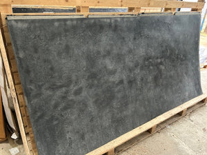 X1 Dark Blue Grey Concrete 244 x 122cm Limestone Veneer Sheet With Damaged Corner & Edges