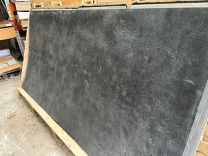 X1 Dark Blue Grey Concrete 244 x 122cm Limestone Veneer Sheet With Damaged Corner & Edges