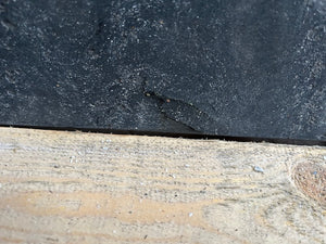 X1 Dark Blue Grey Concrete 244 x 122cm Limestone Veneer Sheet With Damaged Corner & Edges