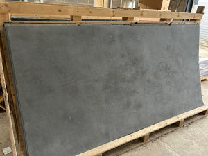 X1 Light Grey Concrete 244 x 122cm Limestone Veneer Sheet With Damaged Edges