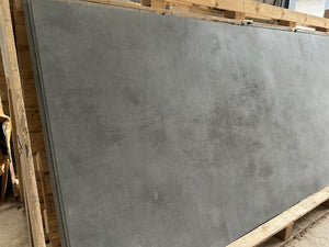 X1 Light Grey Concrete 244 x 122cm Limestone Veneer Sheet With Damaged Edges