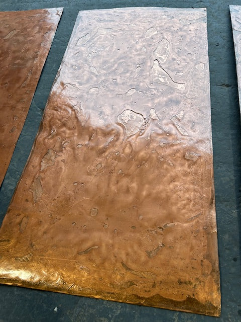 Limited Edition Dark Rustic Copper Metal Veneer Sheet