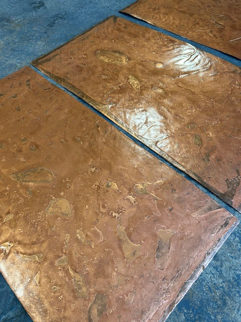 Limited Edition Dark Rustic Copper Metal Veneer Sheet