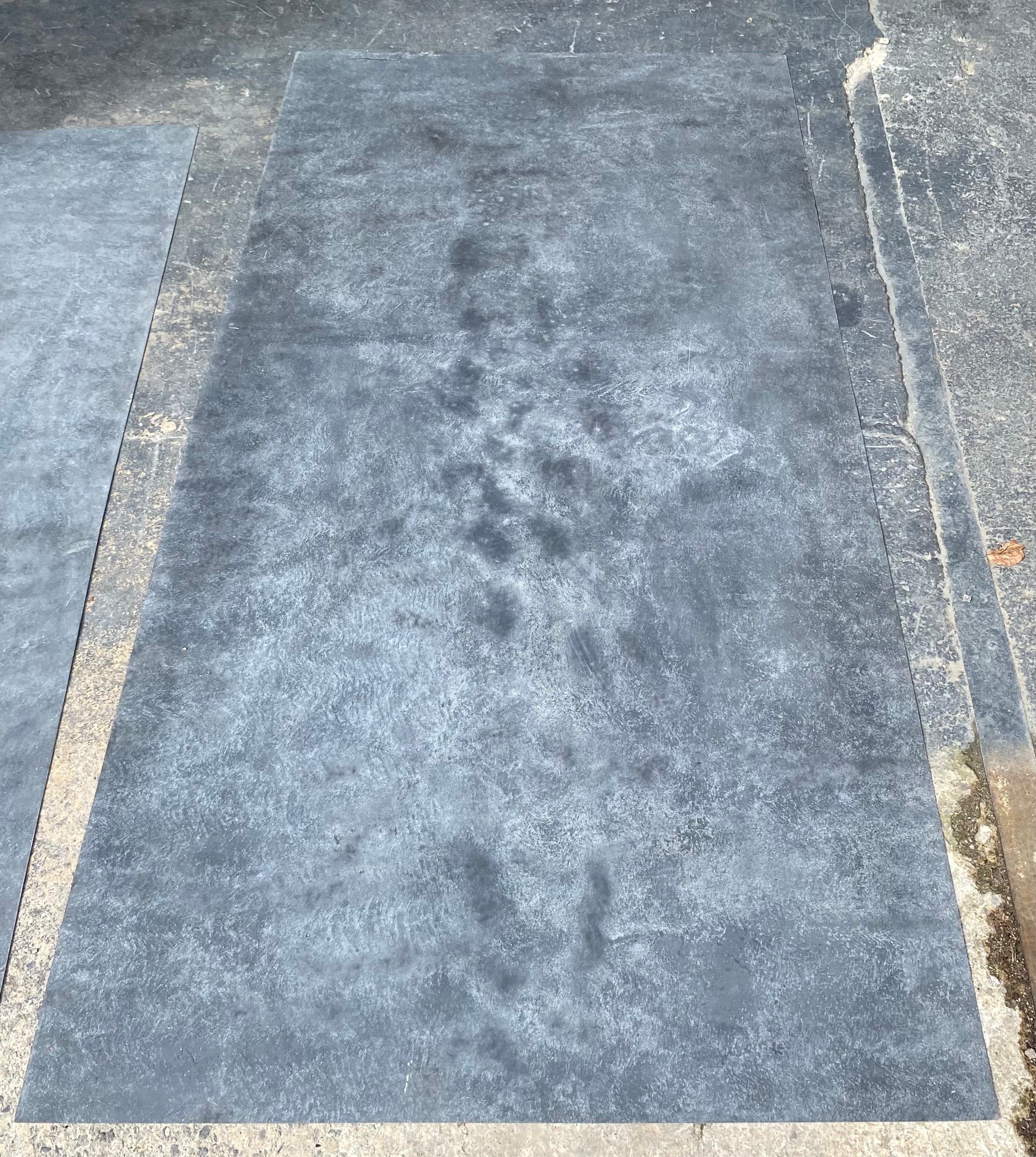 X2 DAMAGED Dark Blue Grey Concrete 244 x 122cm Limestone Veneer Sheets