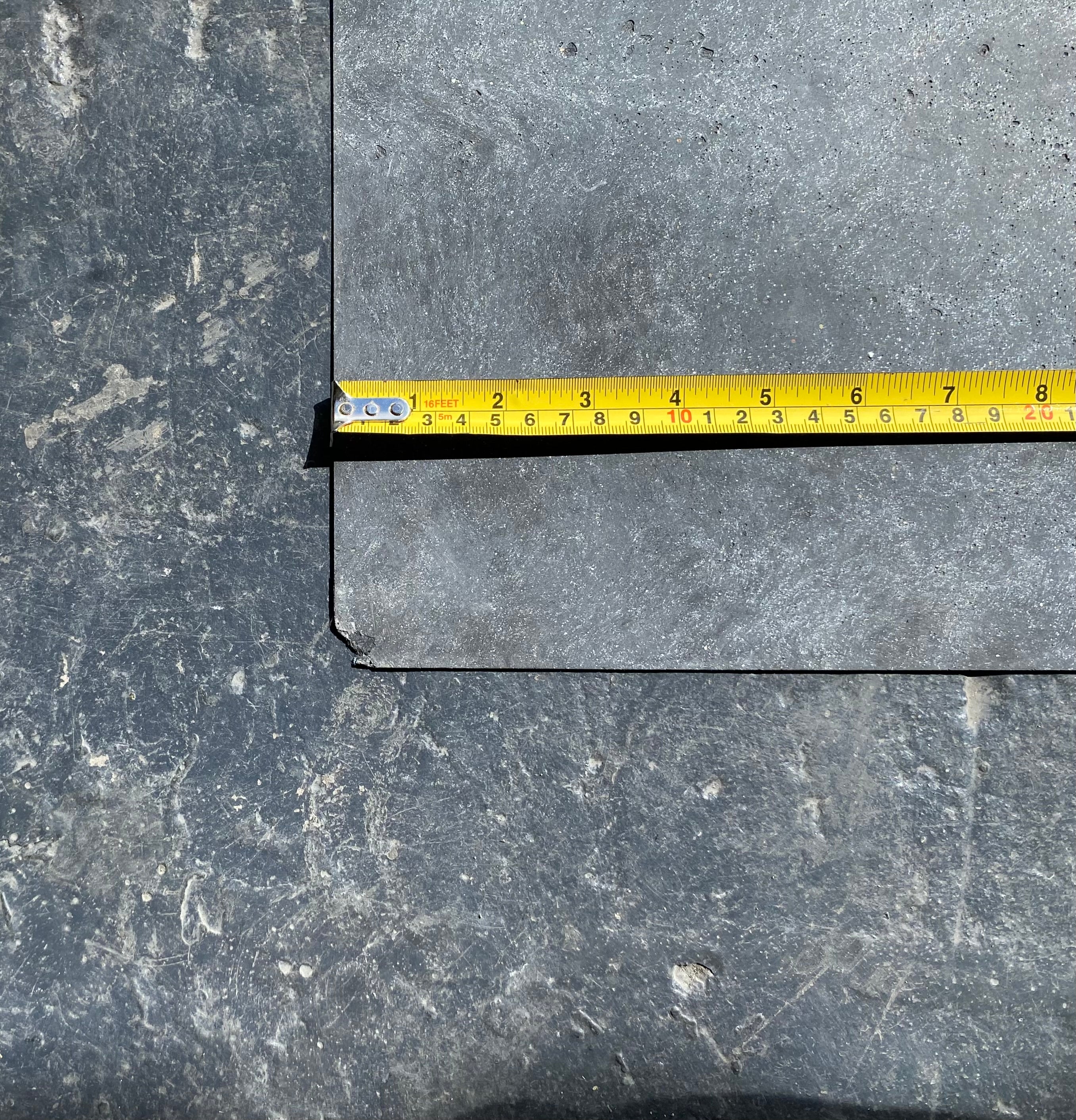 X2 DAMAGED Dark Blue Grey Concrete 244 x 122cm Limestone Veneer Sheets