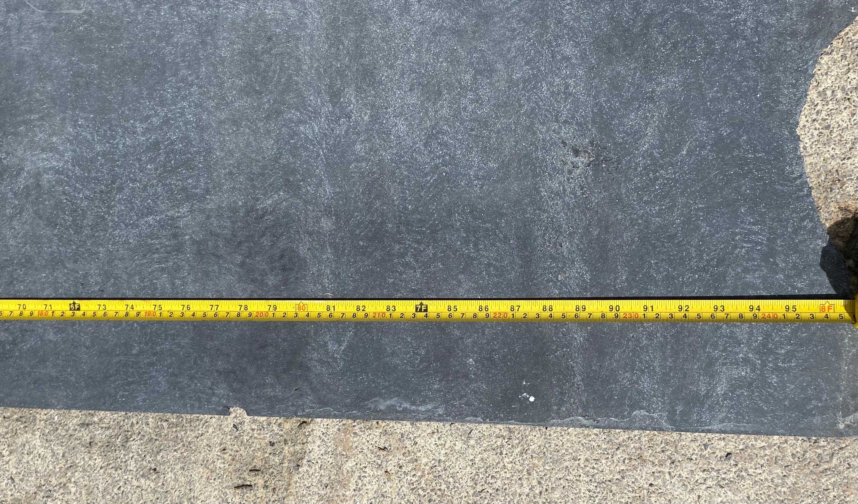 X2 DAMAGED Dark Blue Grey Concrete 244 x 122cm Limestone Veneer Sheets