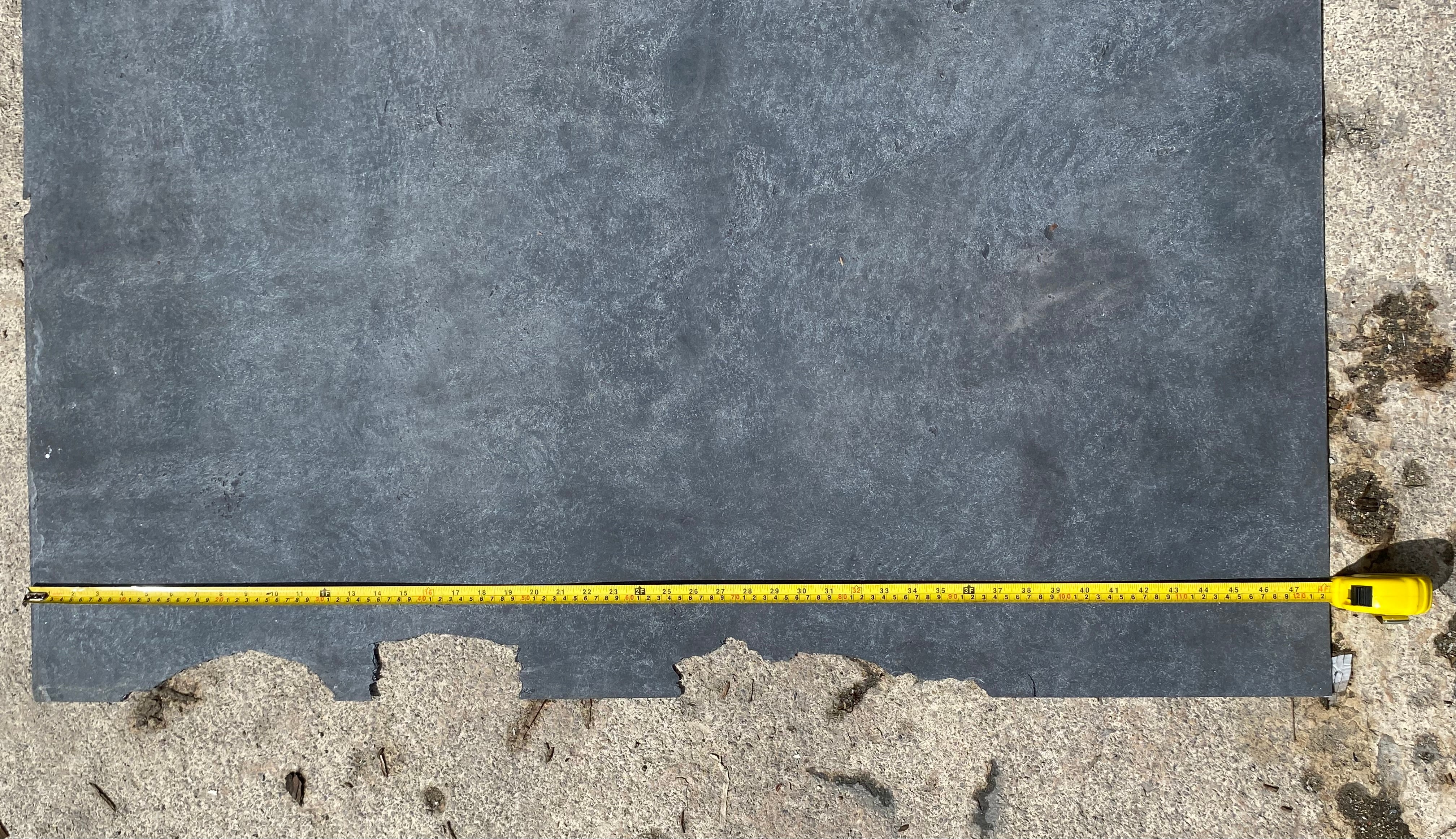 X2 DAMAGED Dark Blue Grey Concrete 244 x 122cm Limestone Veneer Sheets