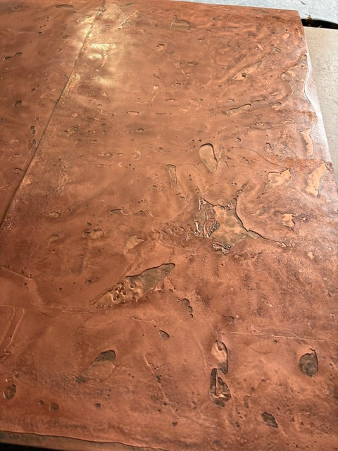 Limited Edition Dark Rustic Copper Metal Veneer Sheet