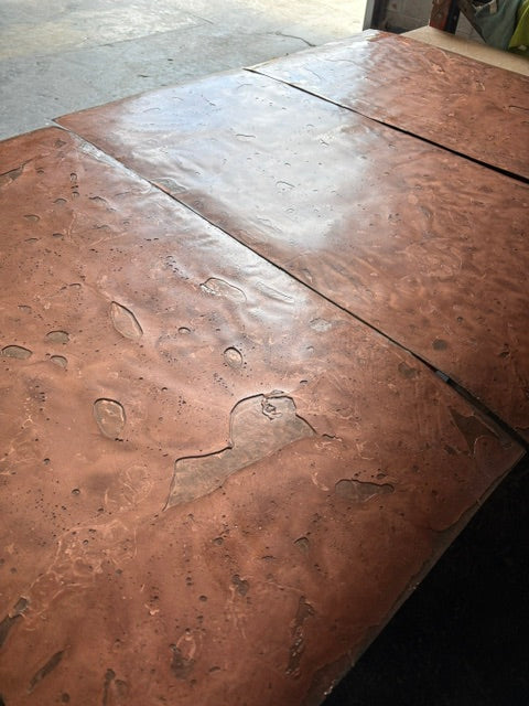 Limited Edition Dark Rustic Copper Metal Veneer Sheet