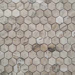 x20 Antico Onyx Hexagon Mosaic tiles END OF LINE