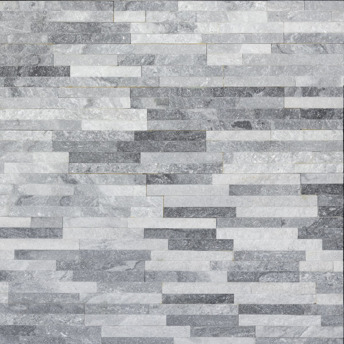 White Shadow Quartzite 40 x 10cm Split face Cladding Sheet