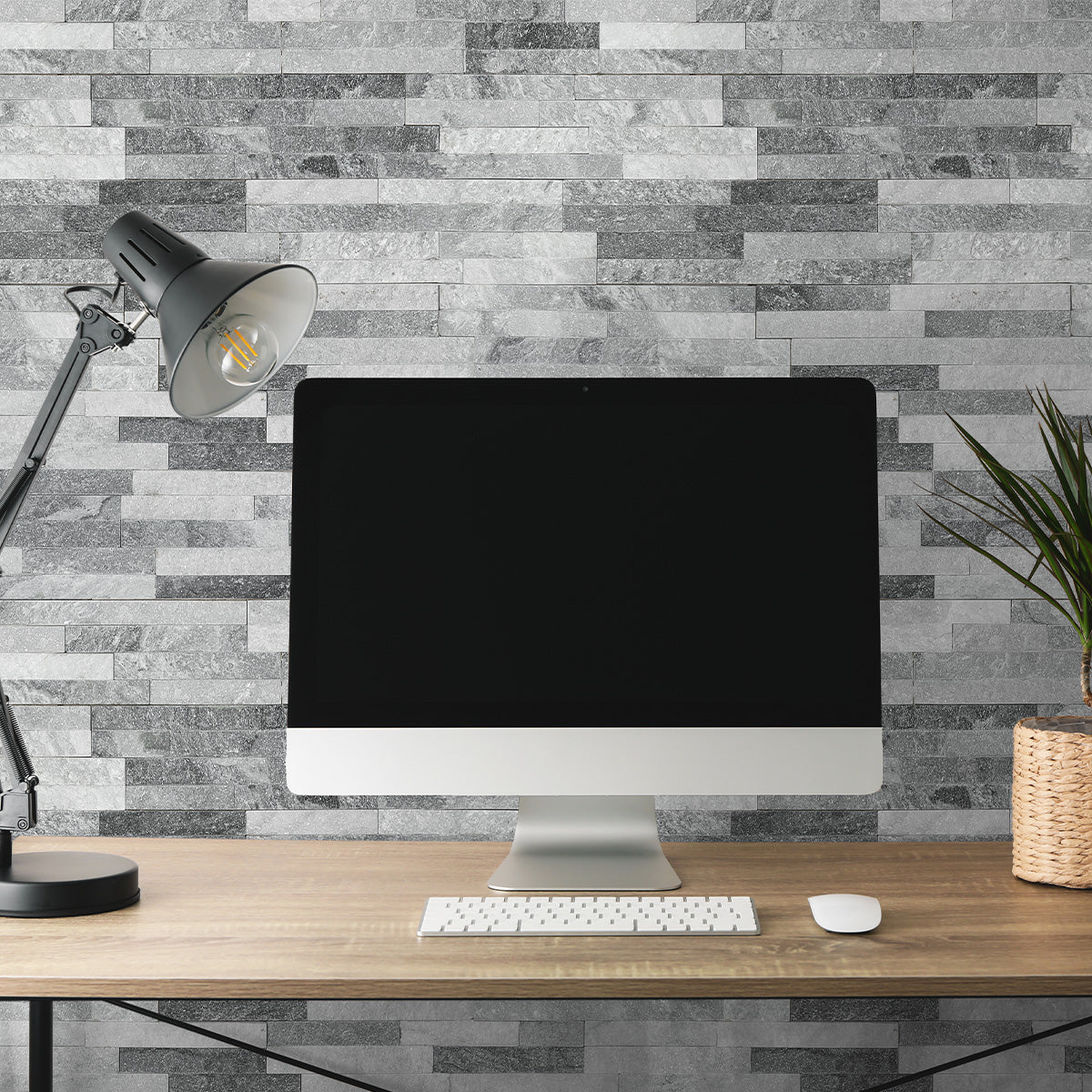 White Shadow Quartzite 40 x 10cm Split face Cladding Sheet