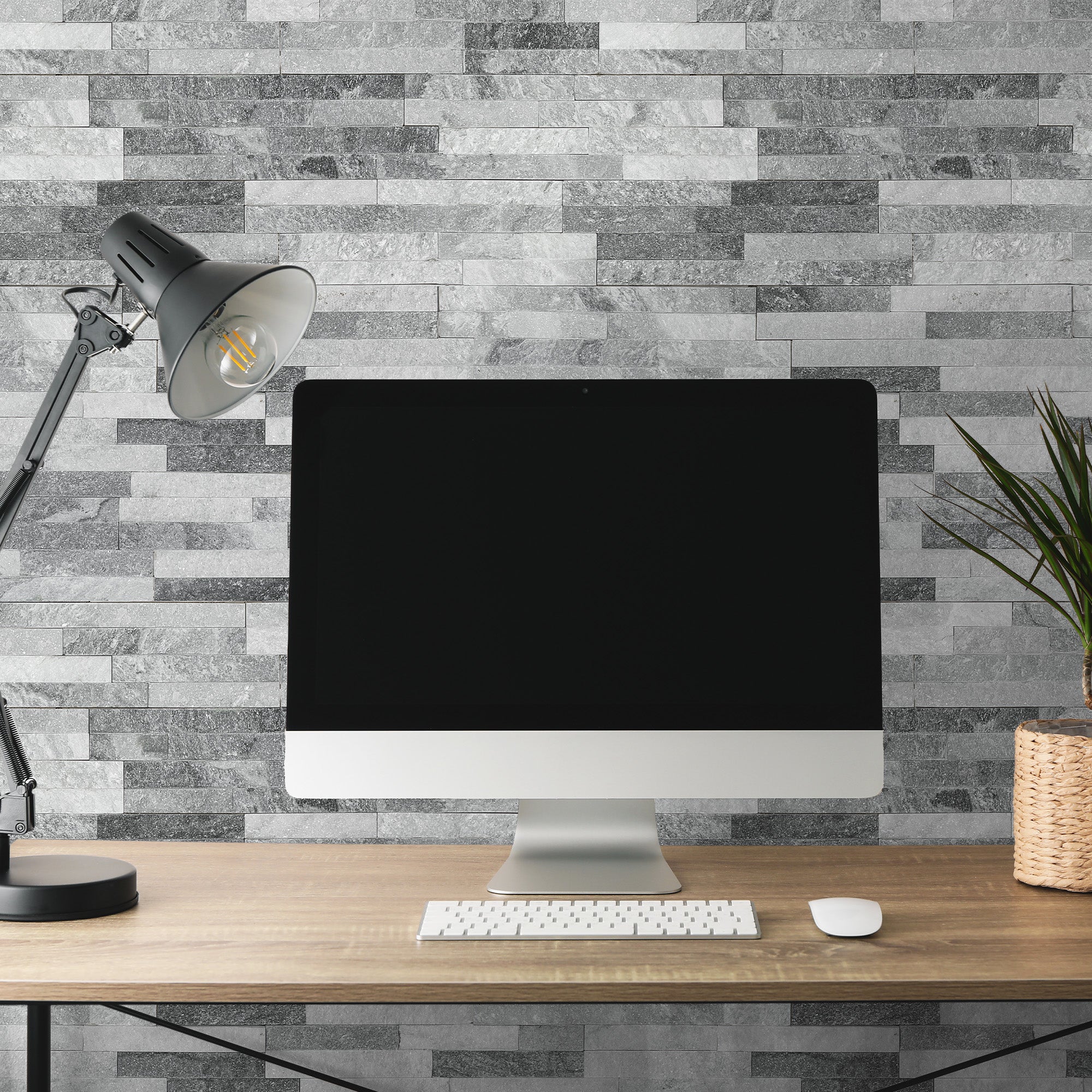 White Shadow Quartzite 40 x 10cm Split face Cladding Sheet