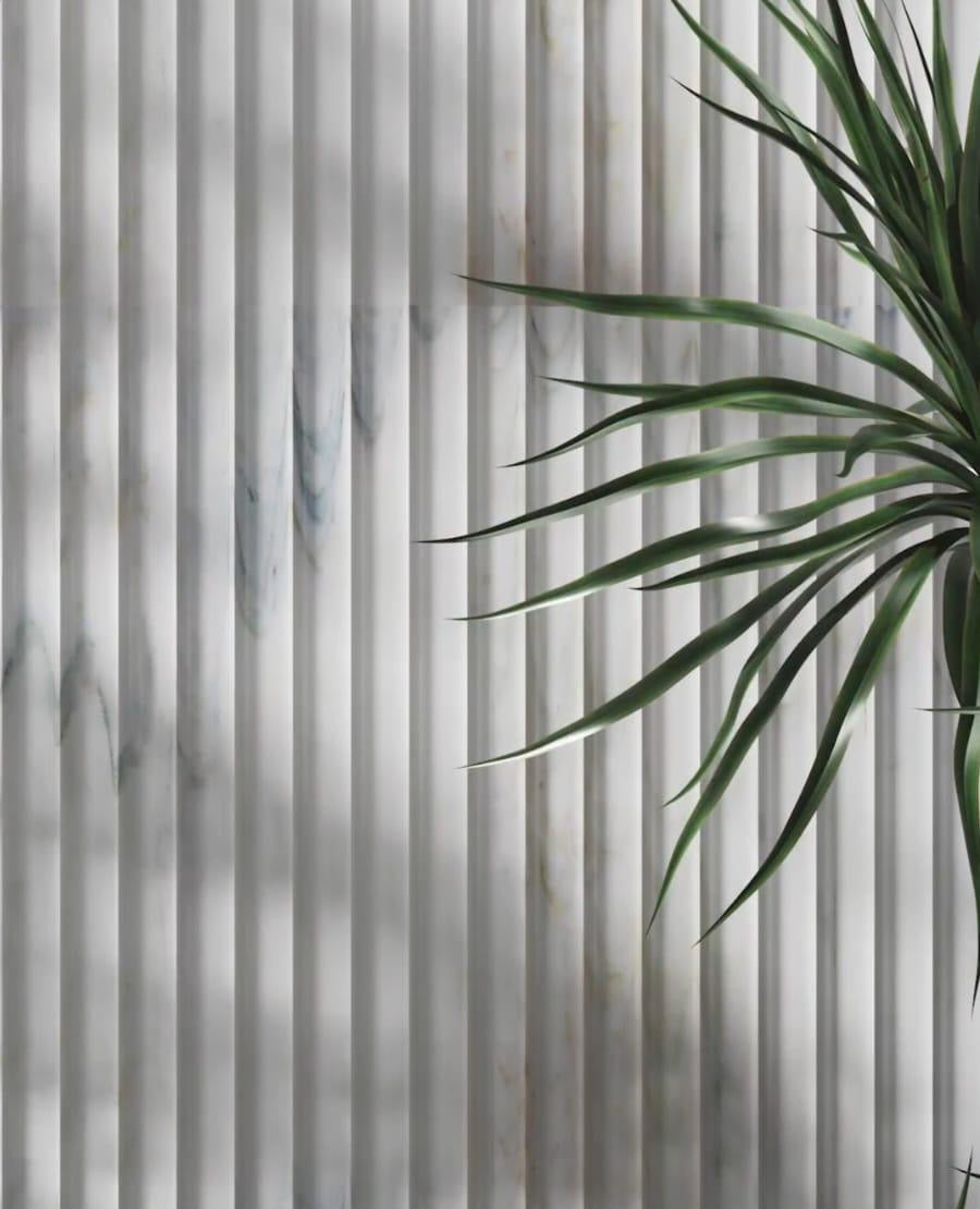 Carrara white marble carding tile