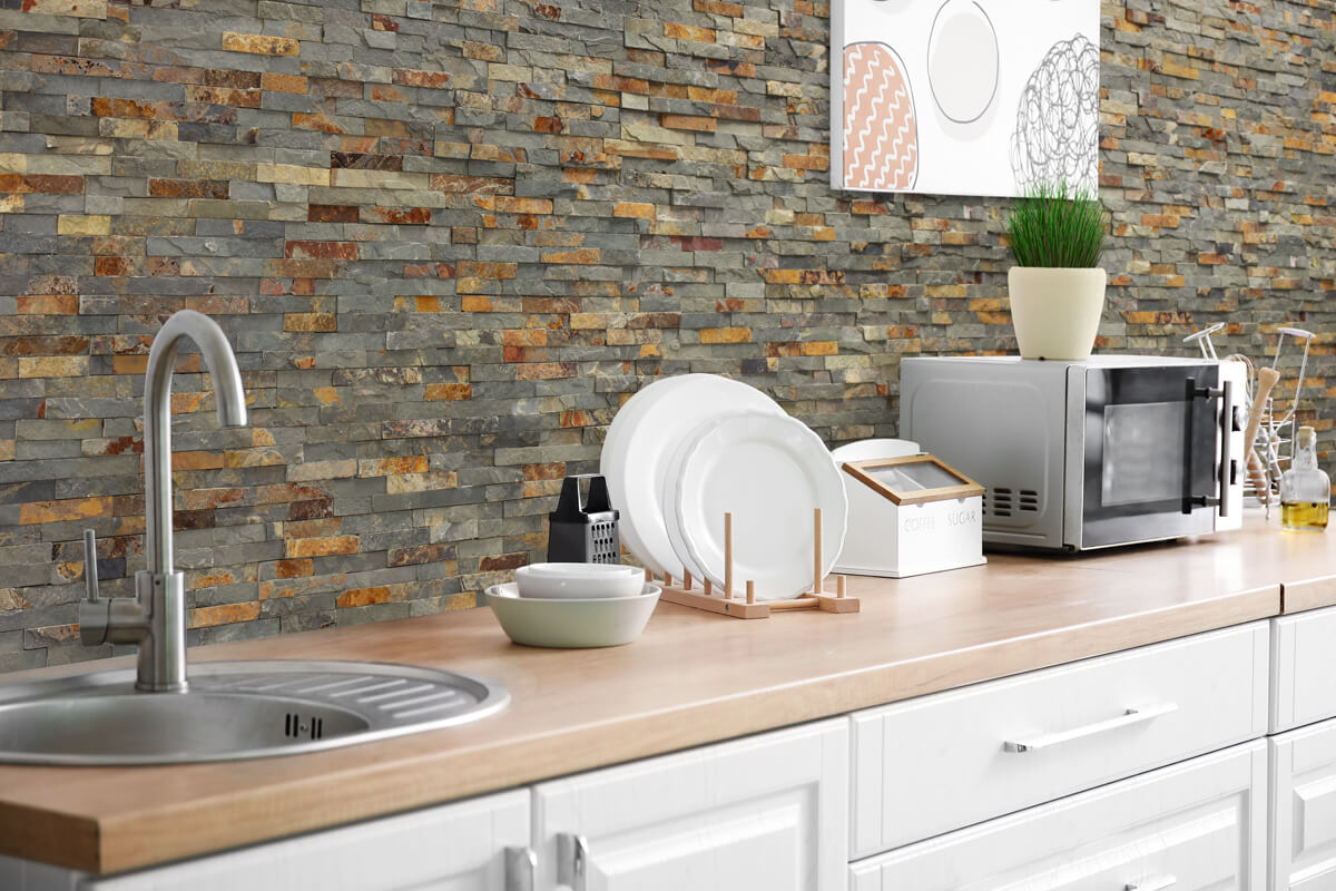 Rustic Slate 40 x 10cm Split face Cladding Sheet