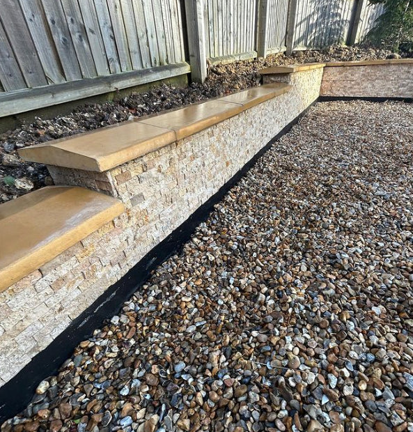 Rustic travertine split face cladding tiles