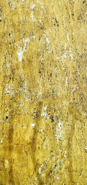 Caldera Gold translucent slate veneer with light behind