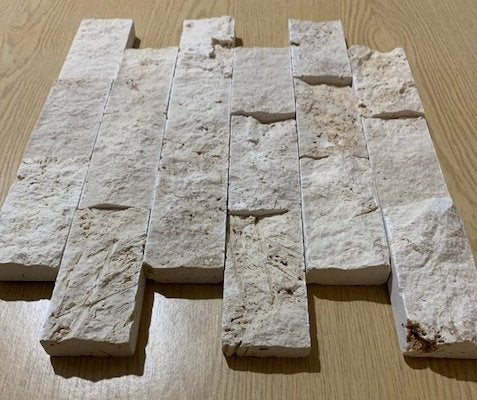 Classic travertine split face cladding natural stone tile