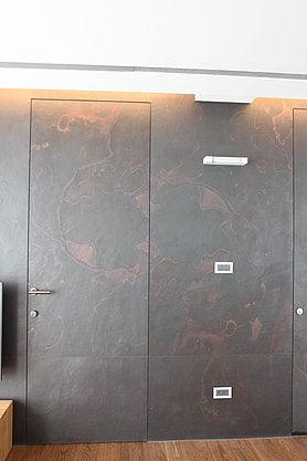 Arcobaleno Colore slate veneer feature wall and door