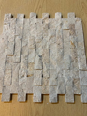 Rustic travertine split face cladding stone tiles 