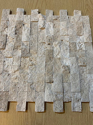 Classic travertine split face cladding natural stone tile
